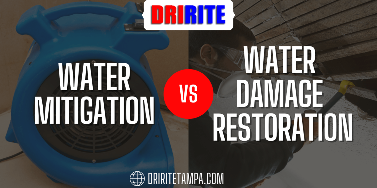 Water Mitigation Vs. Water Damage Restoration