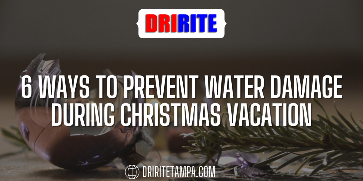 6 Ways to Prevent Water Damage During Christmas Vacation