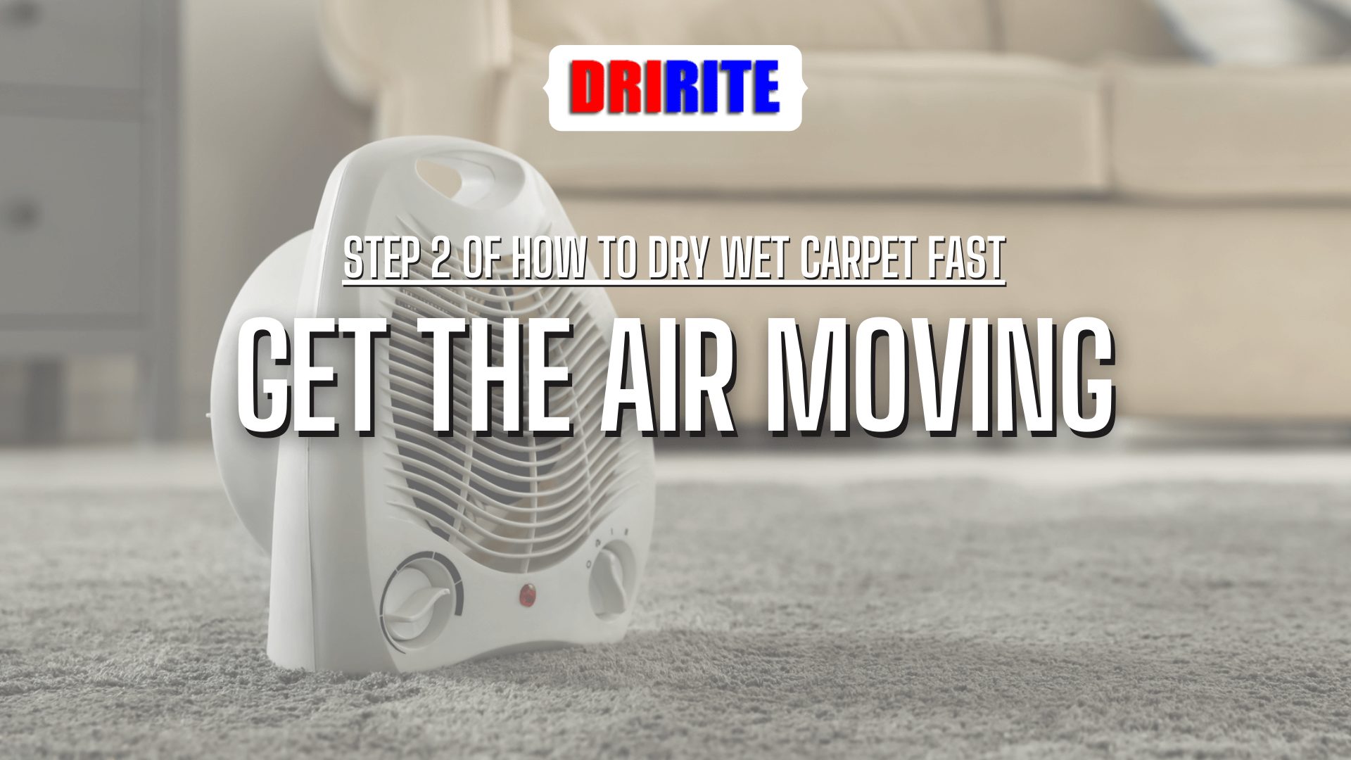 Get The Air Moving - How To Dry Wet Carpet After Water Damage?