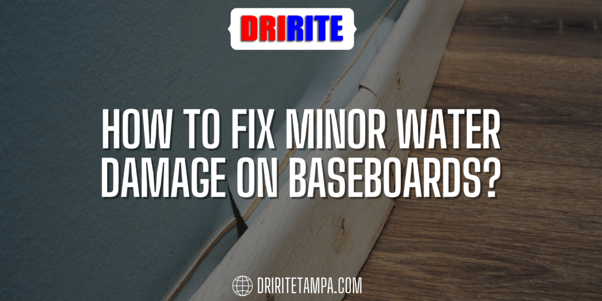 How to Fix Minor Water Damage on Baseboards?
