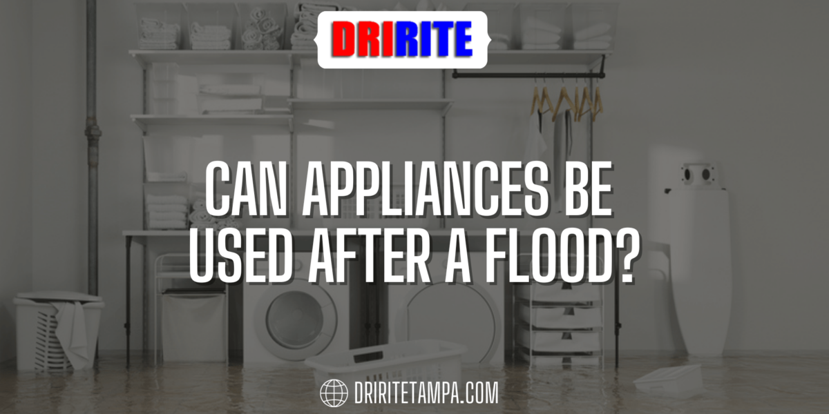 Can Appliances Be Used After a Flood